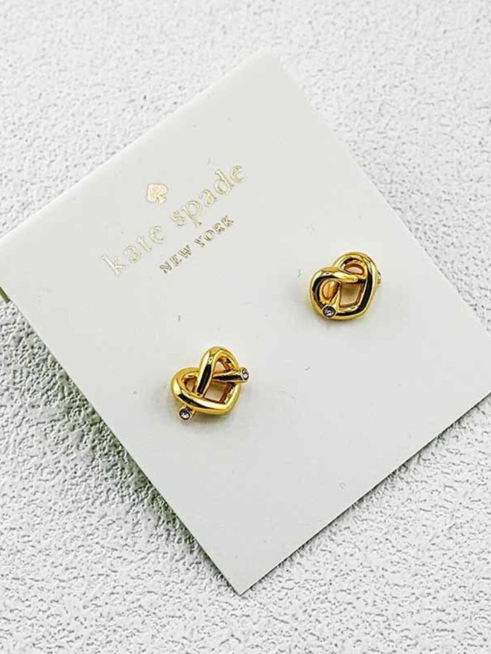 Kate Spade Peach Heart Stud Earrings